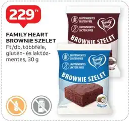 Auchan FAMILY HEART BROWNIE SZELET ajánlat