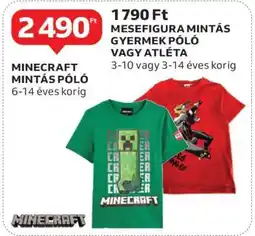 Auchan MINECRAFT MINTÁS PÓLÓ ajánlat