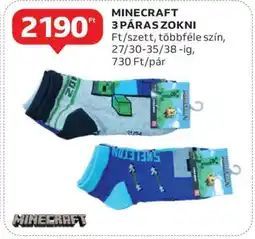 Auchan MINECRAFT 3 PÁRAS ZOKNI ajánlat