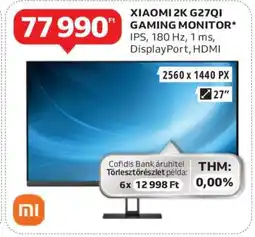 Auchan XIAOMI 2K G27QI GAMING MONITOR ajánlat