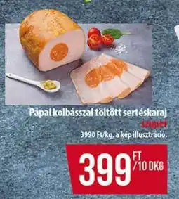 Coop Pápai kolbásszal töltött sertéskaraj ajánlat