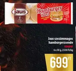 Coop Jaus Szezámmagos Hamburgerzsemle ajánlat