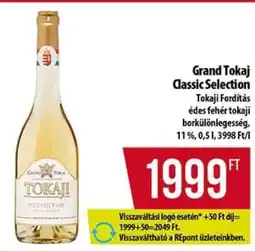 Coop Grand Tokaj Classic Selection ajánlat