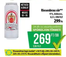 Coop Riesenbrau sör ajánlat