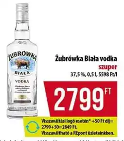 Coop ZUBROWKA Biala vodka ajánlat