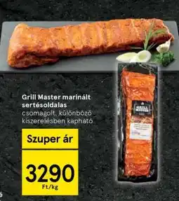 Tesco Grill Master marinált sertésoldalas ajánlat