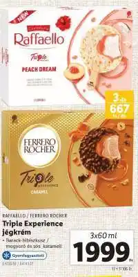 Lidl RAFFAELLO / FERRERO ROCHER Triple Experience jégkrém ajánlat