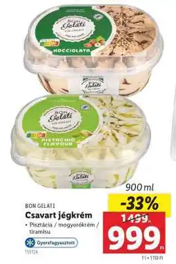 Lidl BON GELATI Csavart jégkrém ajánlat