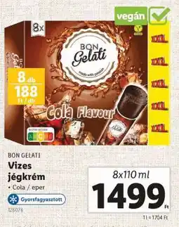 Lidl BON GELATI Vizes jégkrém ajánlat