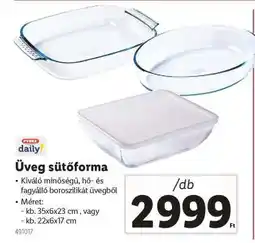 Lidl Üveg sütőforma ajánlat