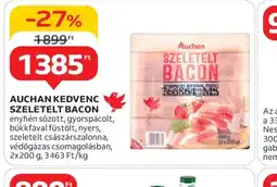 Auchan Auchan Kedvenc Szeletelt Bacon ajánlat