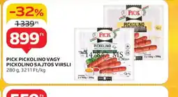 Auchan Pick Pickolino vagy Pickolino Sajtos Virsli ajánlat