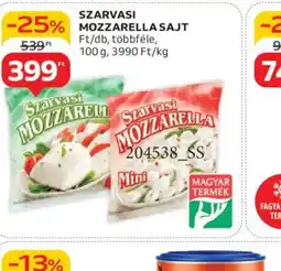 Auchan Szarvasi Mozzarella Sajt ajánlat