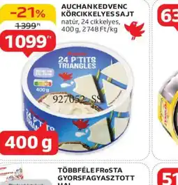 Auchan Auchankedvenc Körckikkelyes Sajt ajánlat