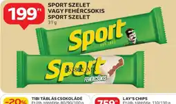Auchan Sport szelet vagy fehér csokis Sport szelet ajánlat