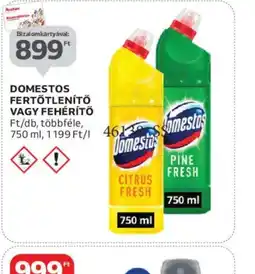 Auchan Domestos fertőtlenítő vagy fehérítő ajánlat