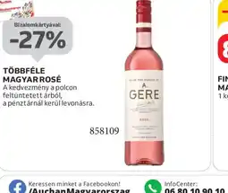 Auchan Magyar Rosé ajánlat