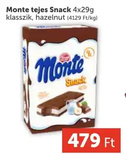 PRIVÁT Monte tejes Snack ajánlat