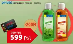 PRIVÁT Privȧt sampon ajánlat