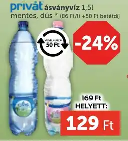 PRIVÁT Privát ásványvíz ajánlat