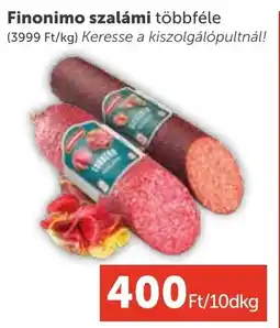 PRIVÁT Finonimo szalámi ajánlat