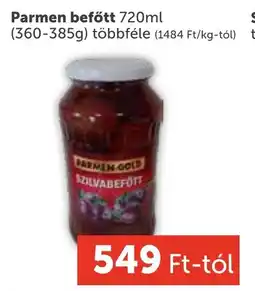 PRIVÁT Parmen befőtt ajánlat