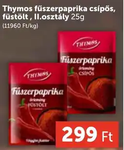 PRIVÁT Thymos fűszerpaprika csípős, füstölt, II.osztály ajánlat