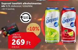 PRIVÁT Soproni ízesített alkoholmentes sör ajánlat