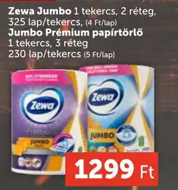 PRIVÁT Zewa Jumbo, Jumbo Prémium papírtörlő ajánlat