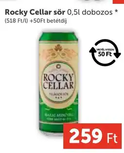 PRIVÁT Rocky Cellar sör ajánlat
