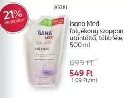 Rossmann Isana Med folyékony szappan utántöltő ajánlat