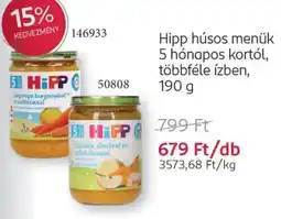 Rossmann Hipp húsos menük 5 hónapos kortól ajánlat