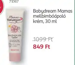 Rossmann Babydream Mamas mellbimbóápoló krém ajánlat