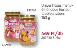 Rossmann Univer húsos menük 6 hónapos kortól ajánlat