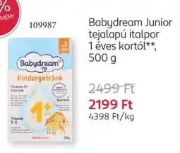 Rossmann Babydream Junior tejalapú italpor 1 éves kortól ajánlat