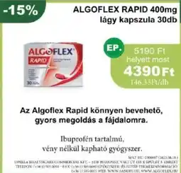 PatikaPlus Algoflex rapid lágy kapszula ajánlat