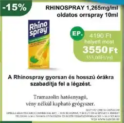 PatikaPlus Rhinospray oldatos orrspray ajánlat
