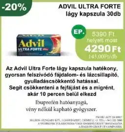 PatikaPlus Advil ultra forte lágy kapszula ajánlat