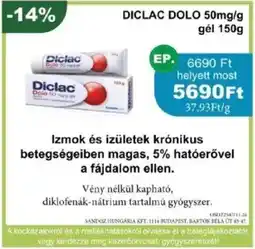 PatikaPlus Diclac dolo gél ajánlat