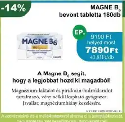 PatikaPlus Magne B bevont tabletta ajánlat