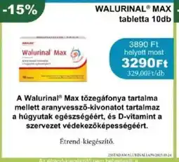 PatikaPlus Walurinal max tabletta ajánlat