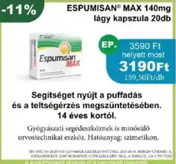 PatikaPlus Espumisan max lágy kapszula ajánlat