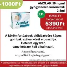 PatikaPlus Amolak gyógyszeres körömlakk ajánlat