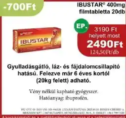 PatikaPlus Ibustar filmtabletta ajánlat