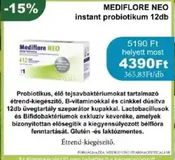 PatikaPlus Mediflore neo instant probiotikum ajánlat