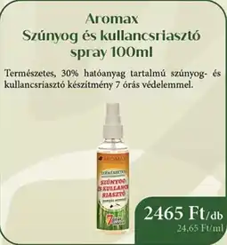 Herbária Aromax Szúnyog és kullancsriasztó spray ajánlat