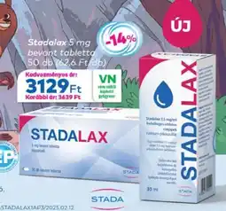 Gyöngy Patikák Stadalax bevont tabletta ajánlat