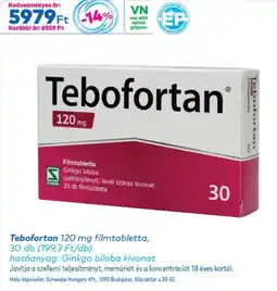 Gyöngy Patikák Tebofortan filmtabletta ajánlat
