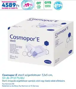 Gyöngy Patikák Cosmopor E steril szigetkötszer ajánlat