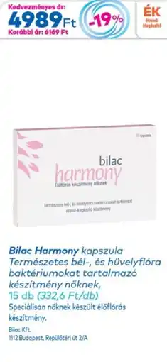 Gyöngy Patikák Bilac Harmony kapszula ajánlat
